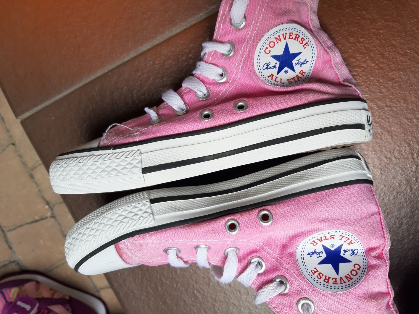 CONVERSE rozm.30 różowe trampki all star