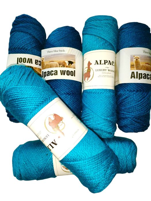 Włóczka przędza wełna alpaka 95% pakiet 600 g = 0,6 kg