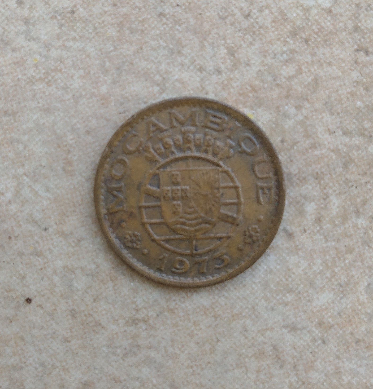 Moeda de 50 centavos de Moçambique de 1973