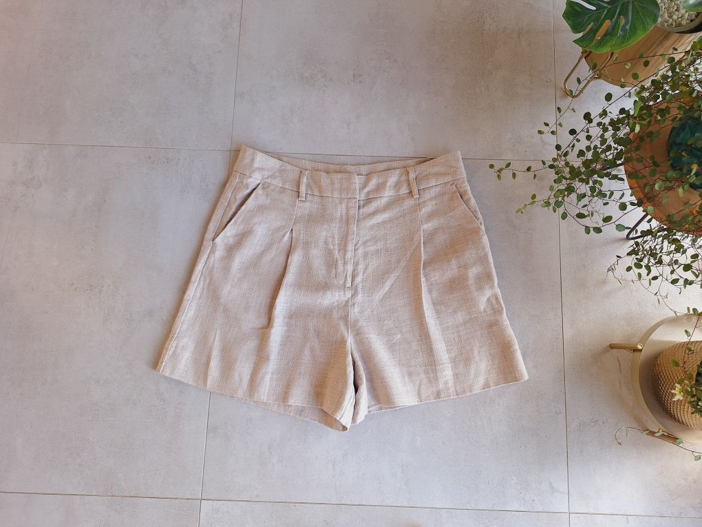 Spodenki eleganckie lniane Bik Bok by Lovisa Barkman len linen boho