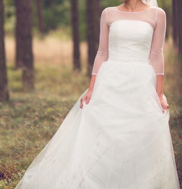 suknia ślubna - tiulowa