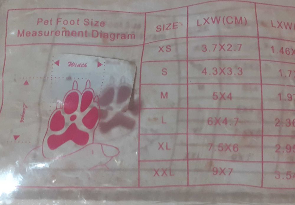 kalosze buty Silikonowe dla psa M