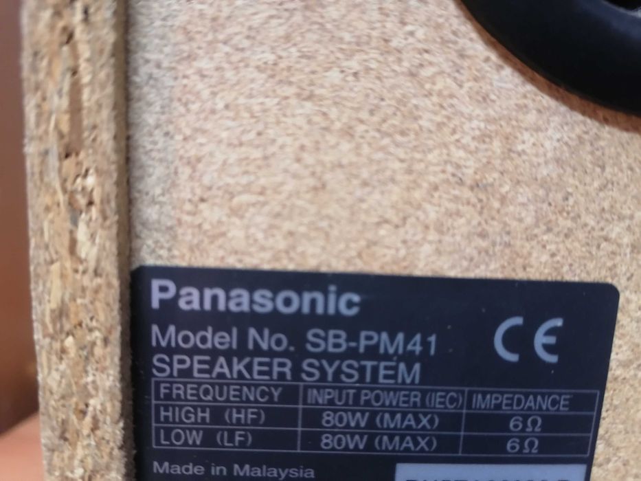 Kolumny głośnikowe Panasonic SB-PM 41 BASS REFLEX