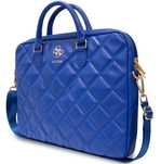 Elegancka Torba Na Laptopa 15 I 16 Cali Guess Quilted 4G Niebieska