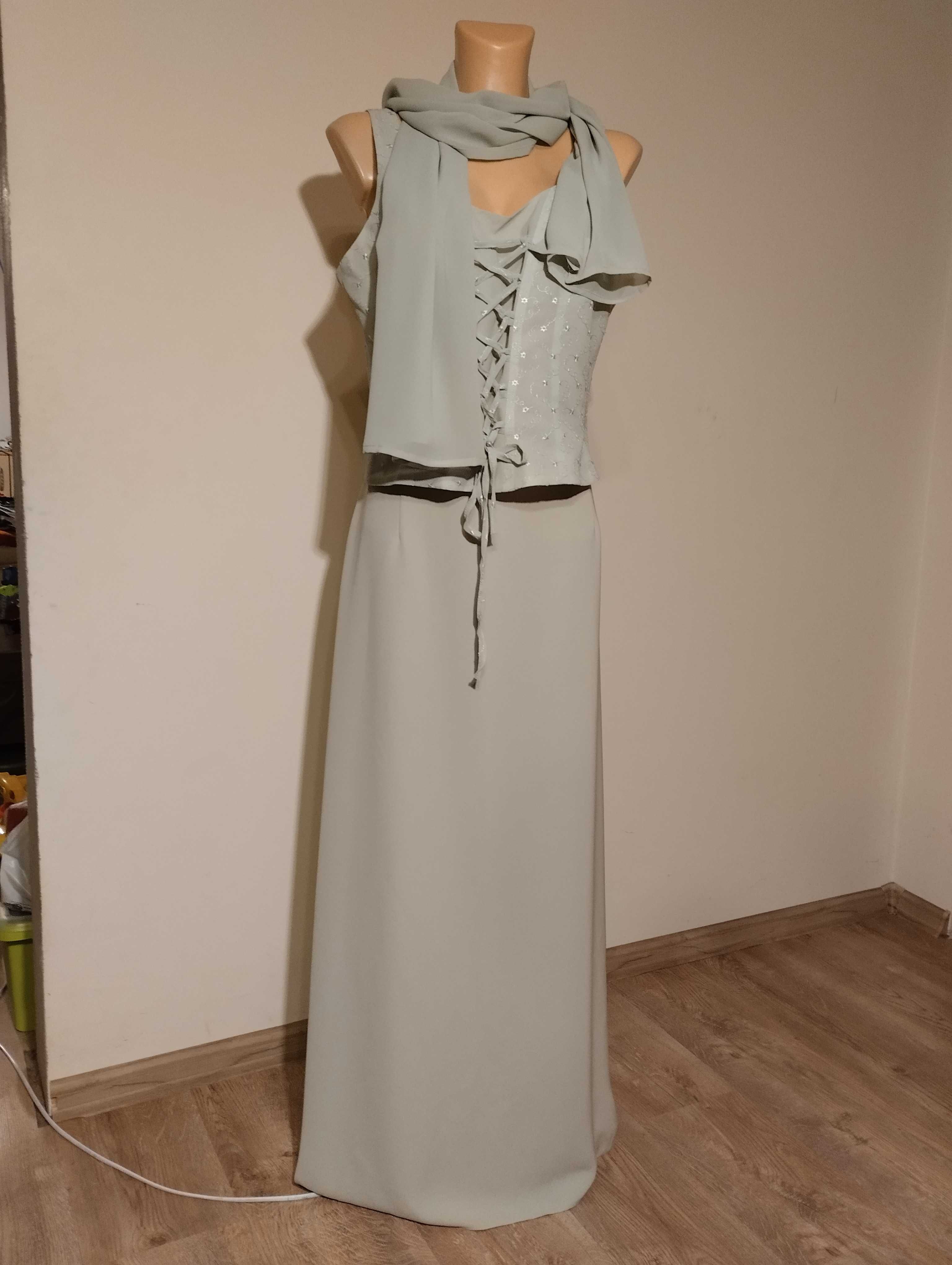 Spódnica maxi + gorset rozm. 42