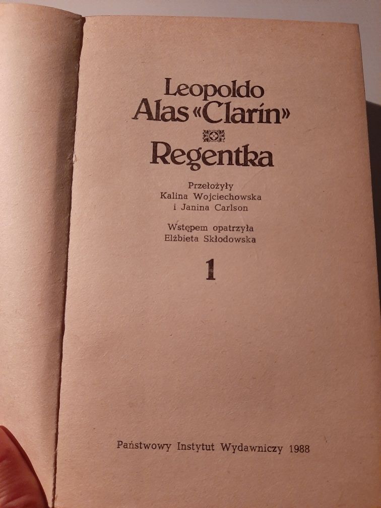 Regentka .L.Alas ,,Clarin''