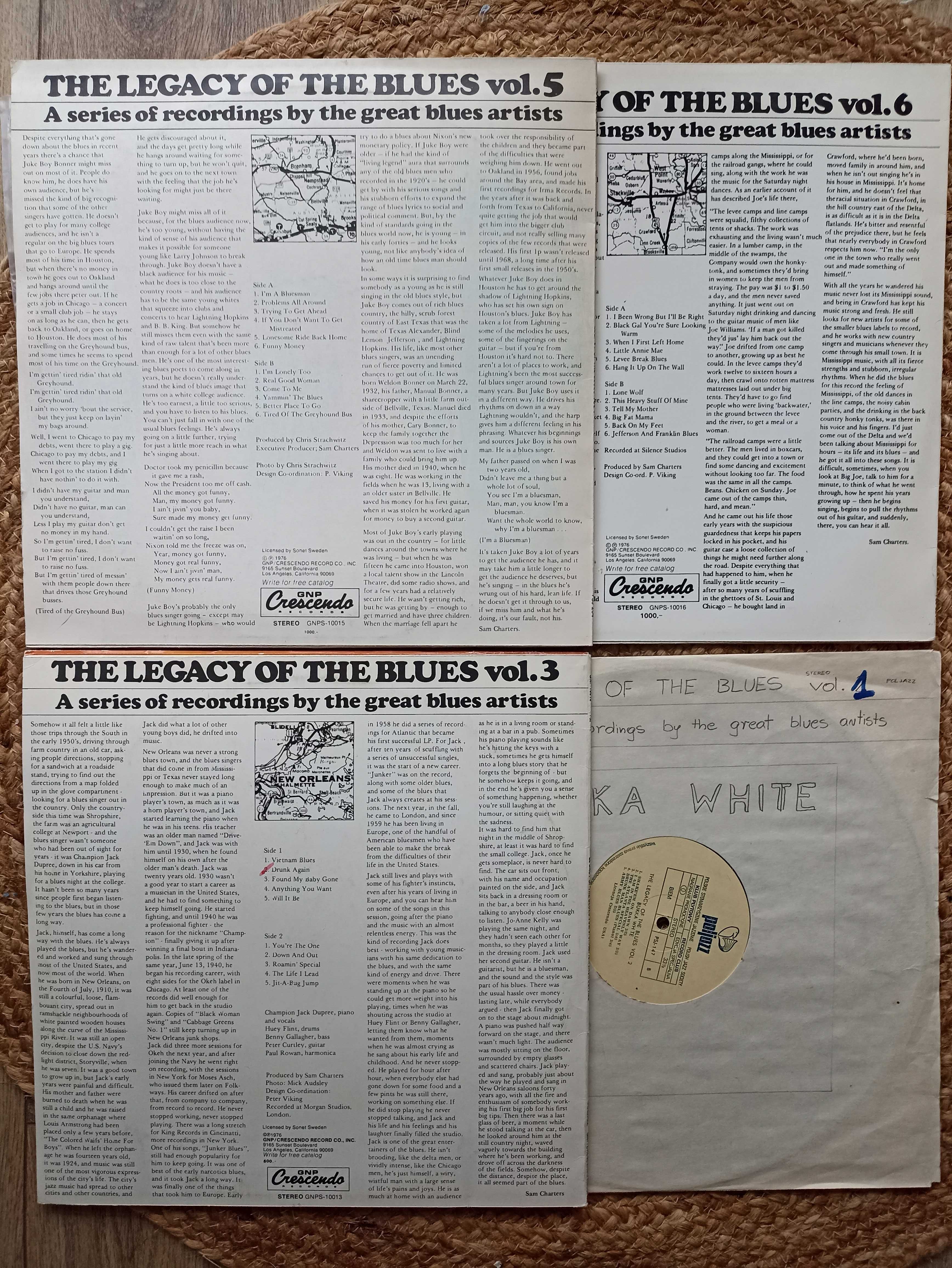 4LP zestaw 4 płyty winylowe Legacy of the Blues 4szt = 100PLN