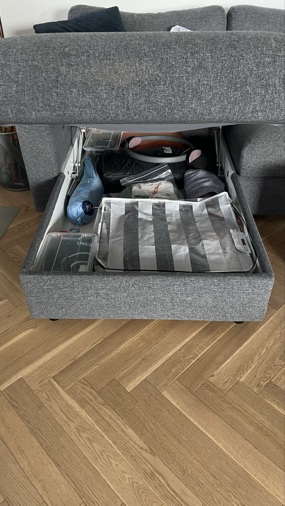 1) Sofa IKEA  Vimle 3 osobowa z 1)podnozkiem gratis