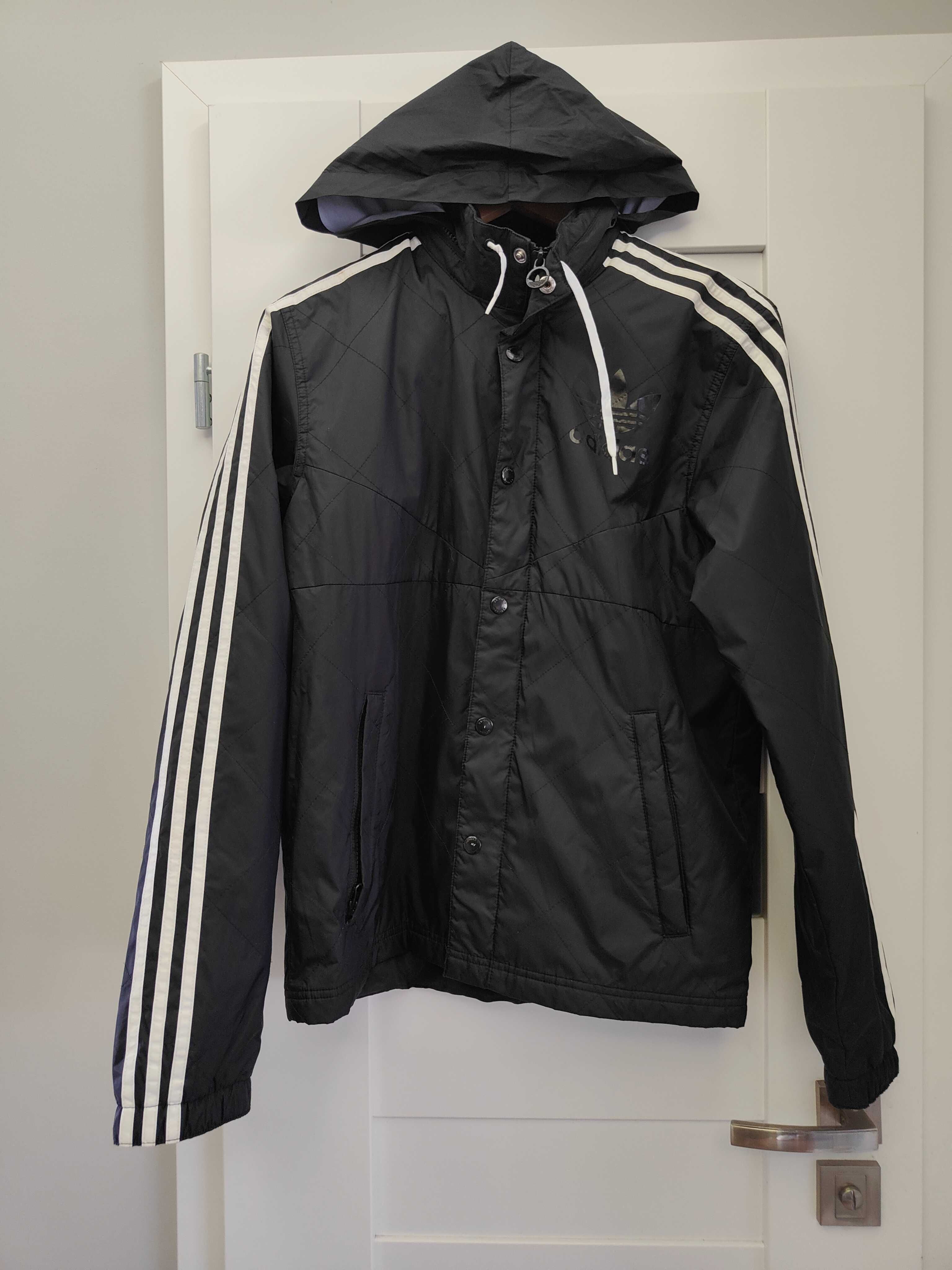 Kurtka Adidas rozmiar S czarna  unisex wiosna jesień przejściowa