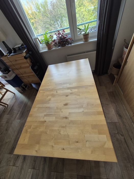 Duży stół IKEA NORDEN, rozkładany, używany 155 / 210x90 cm