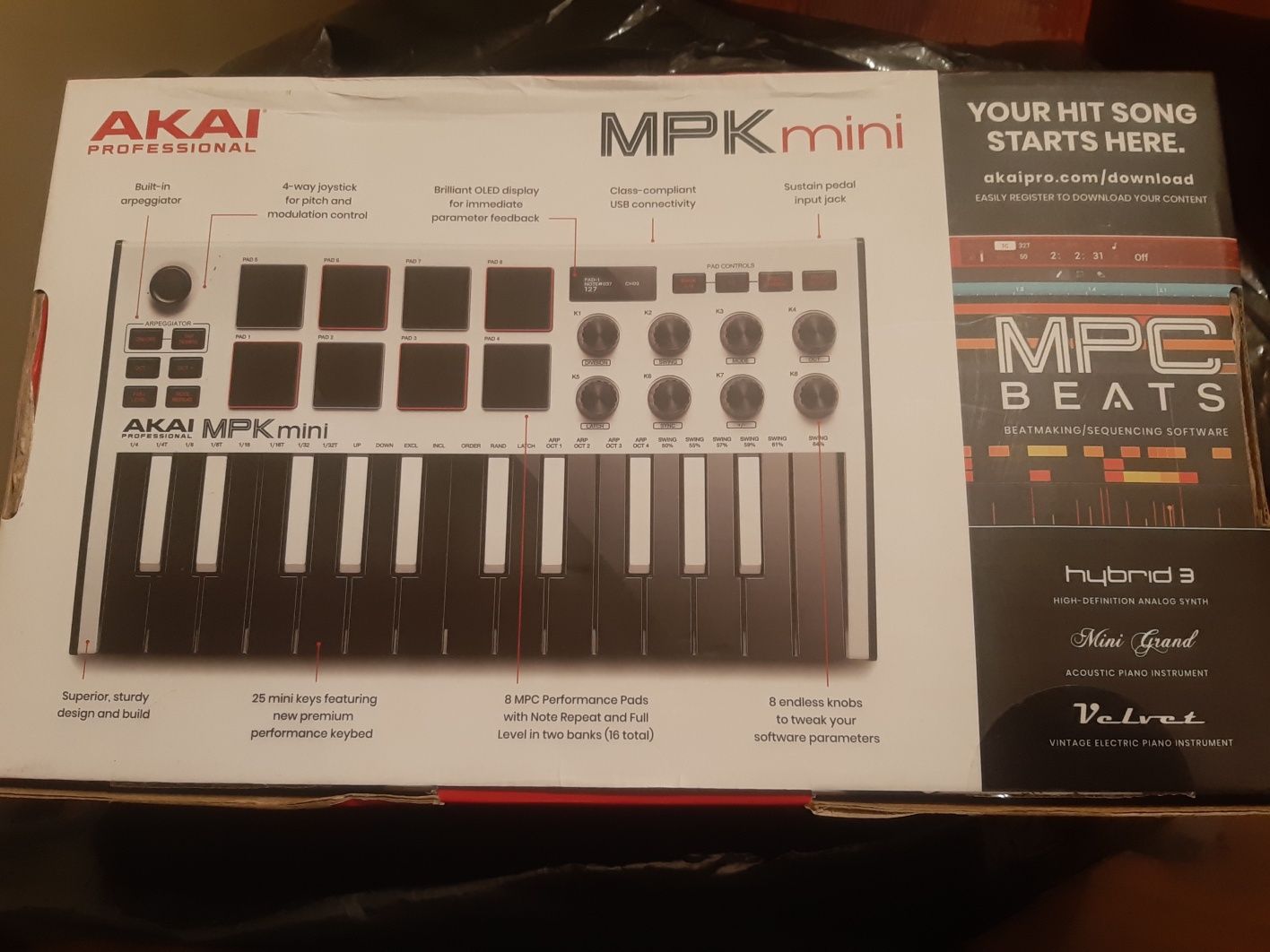 Akai MPK Mini MK3 White black jak nowa gwarancja