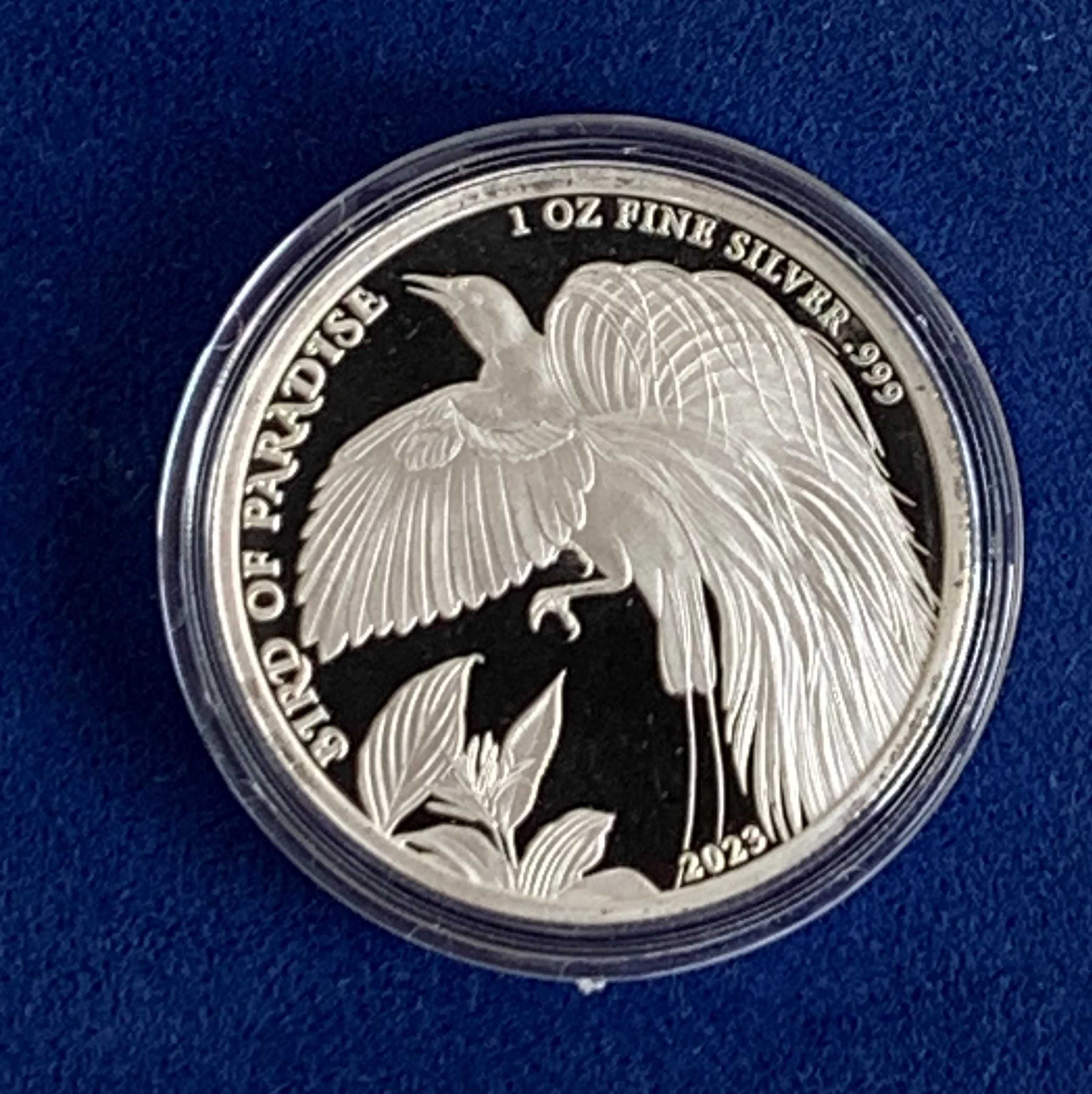 Монета 2023 Папуа-Нова Гвинея Райская Птица