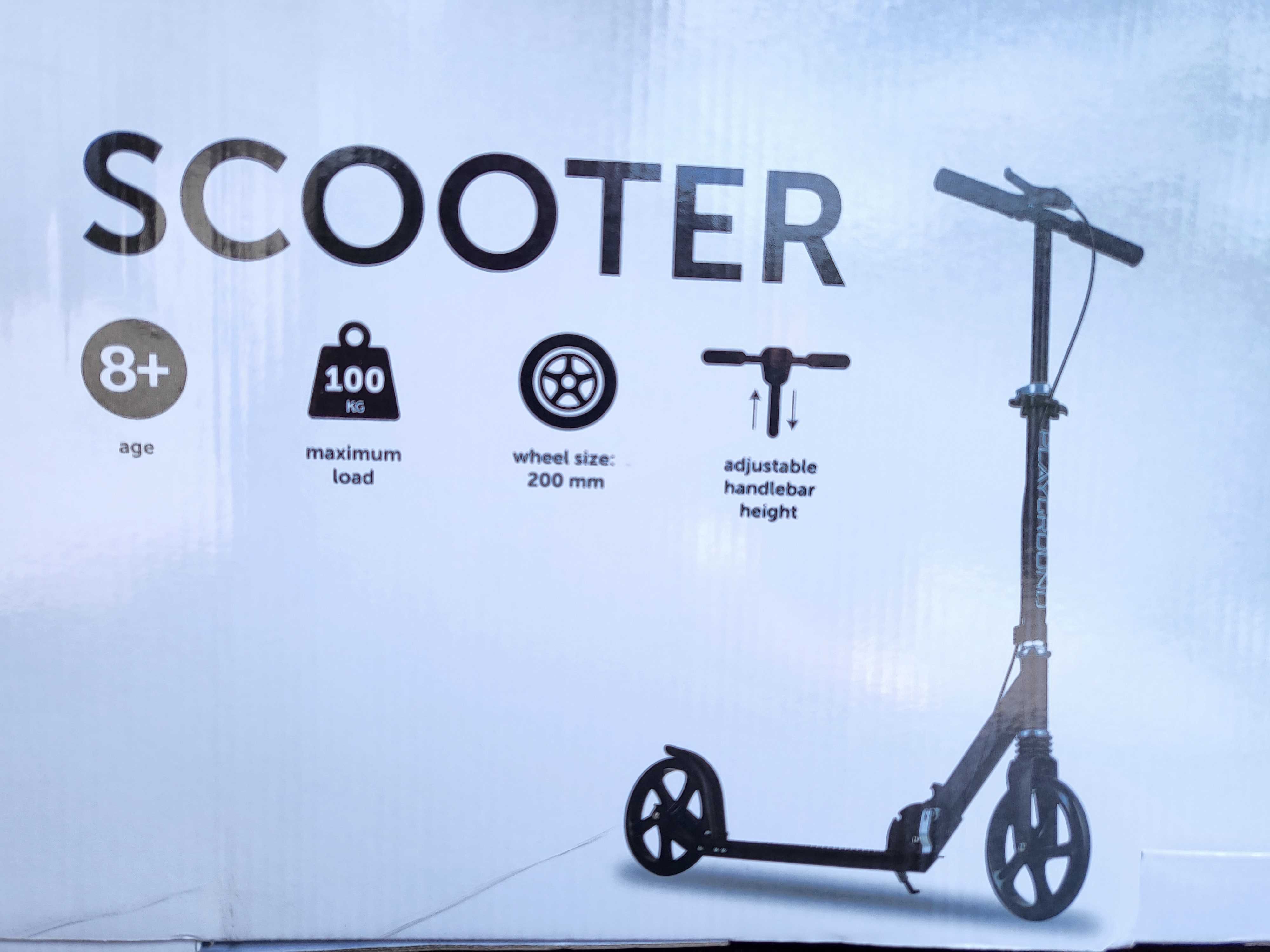 Duża, składana hulajnoga nieelektryczna. Scooter. Do 100 kg. Nowa!