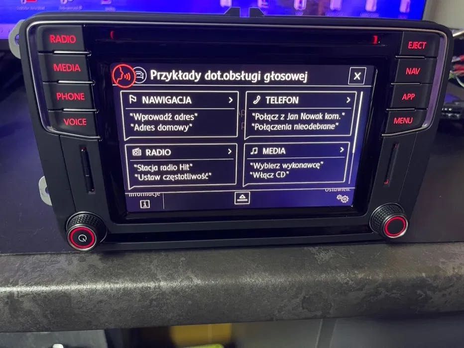 VW Radio Discovery PQ DAB cyfrowe radio Nawigacja wersja G