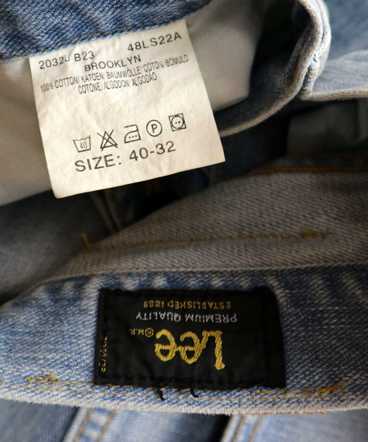 Lee Brooklyn spodnie jeansy W40 L32 pas 2 x 52 cm
