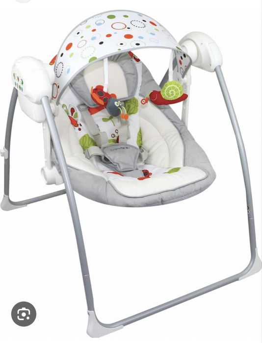 Заколисуючий центр FreeON RELAX White-Grey, качалка, качелька