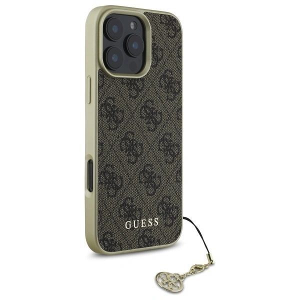 Etui Guess do iPhone 16 Pro Max Hardcase Charms Brown