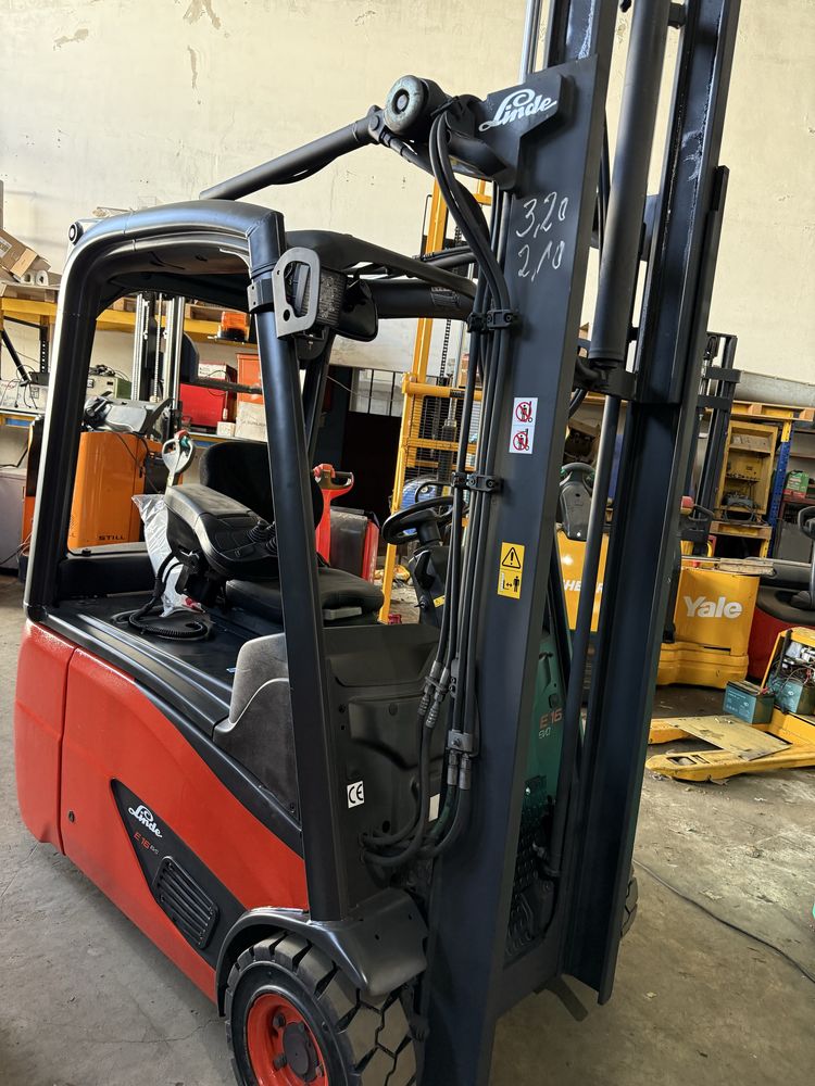 Empilhador linde H16 eletrico com deslocador lateral