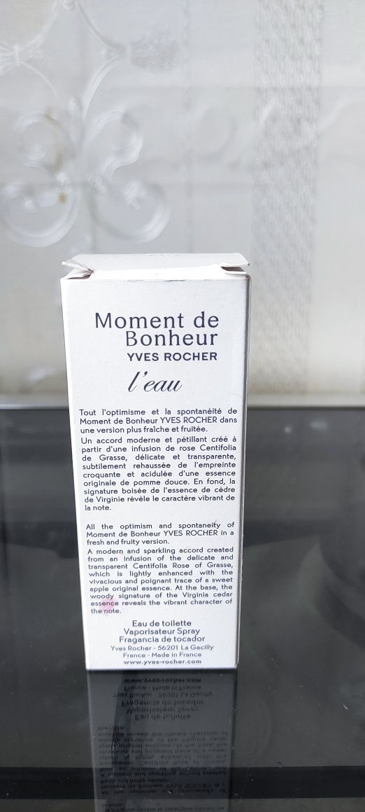 Туалетная вода от Ив Роше moment de bonheur l'eau, момент счастья