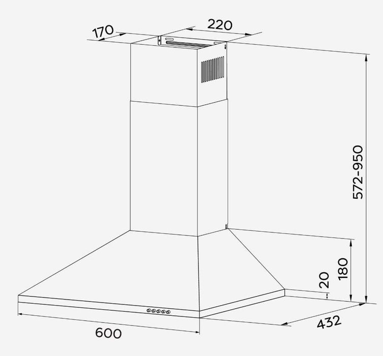 Exaustor de cozinha / Coifa - novo | Kitchen vent hood - new