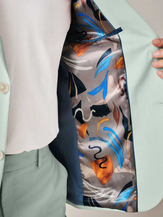 Bardzo ładna modna marynarka NEXT miętowa pastelowa cena sklepowa480zł