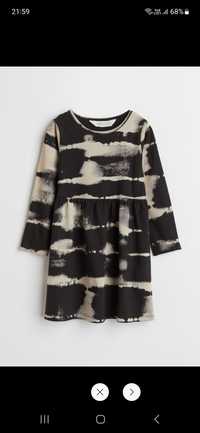 Sukienka H&M bawełna dye tie 134/140