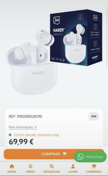 Fones 3MK Hardy.