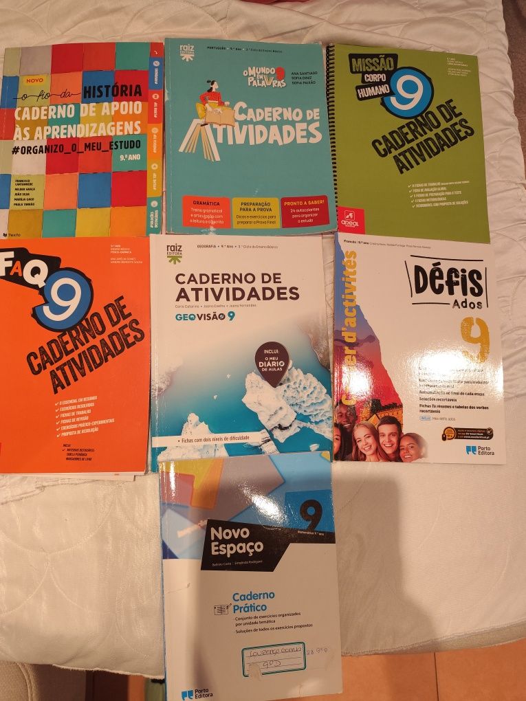Cadernos atividades 9°ano