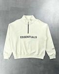 Світшот Fear Of God Essentials Front Logo Half Zip Sweat Light Green