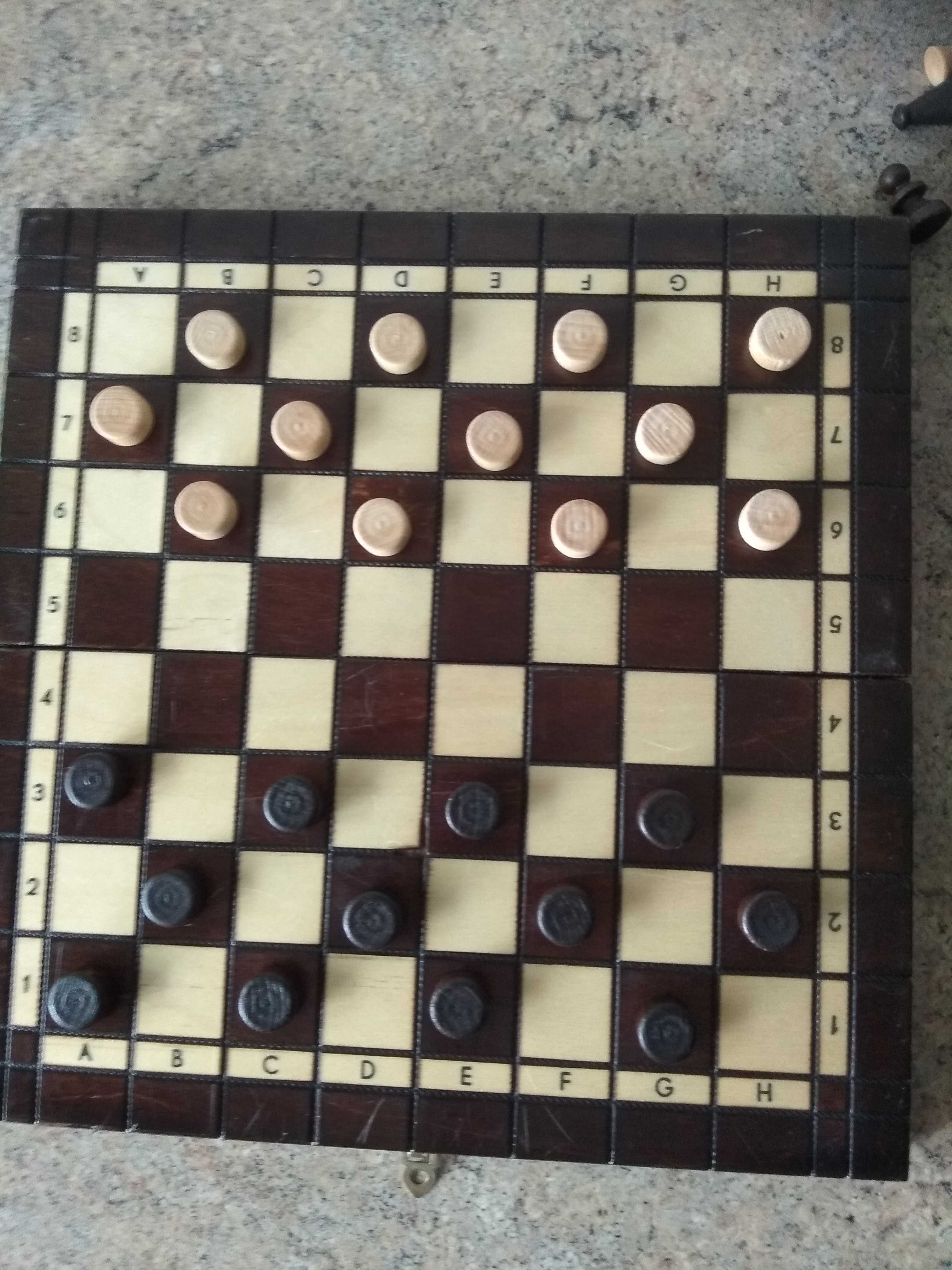 Warcabo-szachy drewniane
