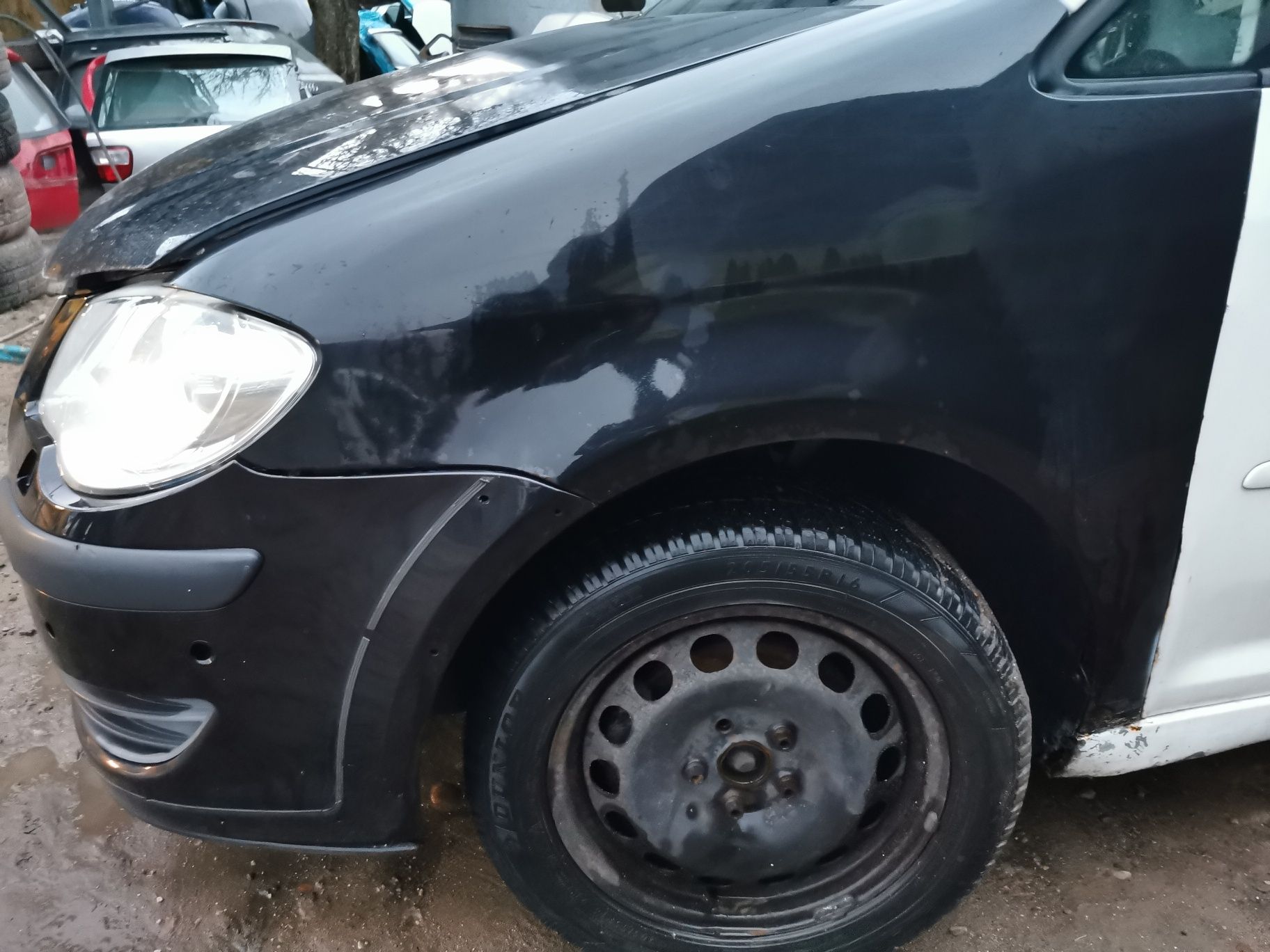 Przód kompletny Vw touran fl lift 06-09 maska zderzak lampy błotniki