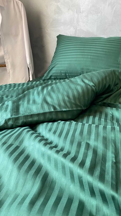 Premium Страйп Сатин Жакард Всі Розміри Оригінальна Туреччина Фабрика