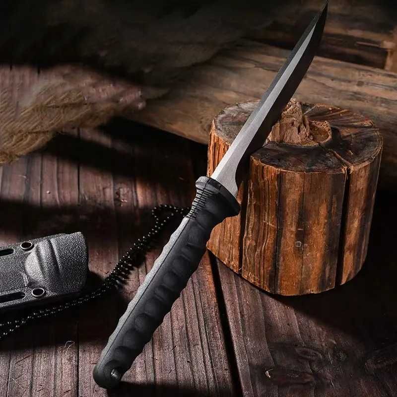 Nóż taktyczny na szyję NECK wojskowy survival stal 9CR18 ND46b