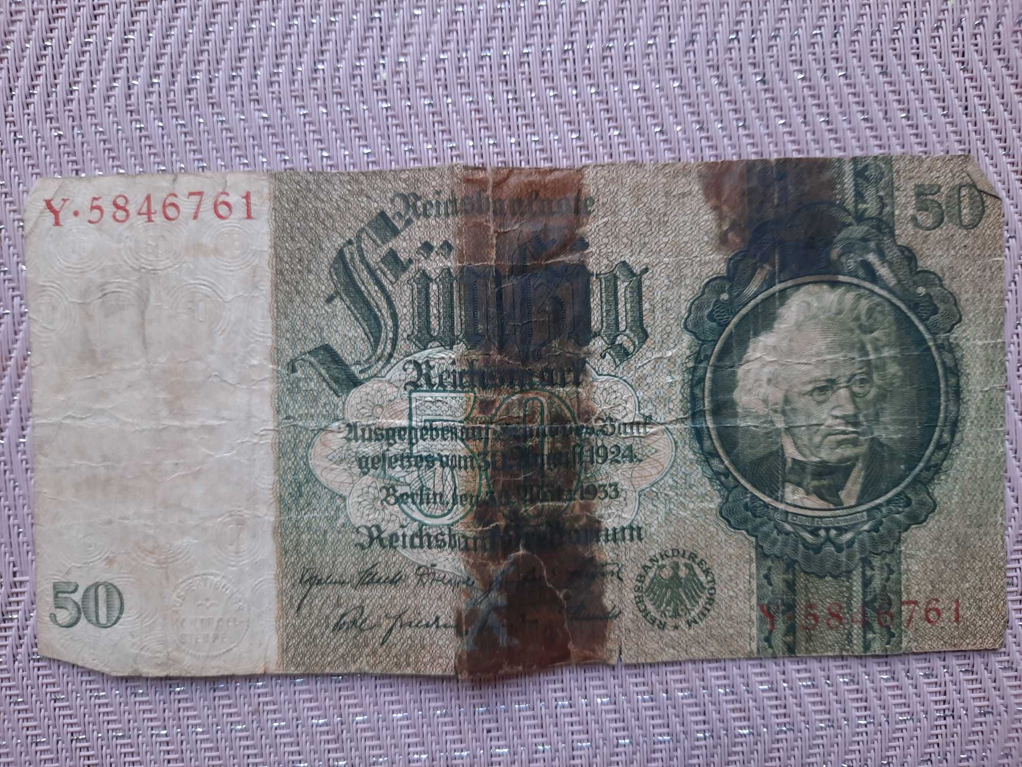 Banknoty 9 szt. różne lata