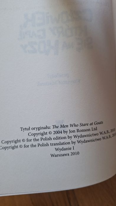 Człowiek, który gapił się na kozy Jon Ronson