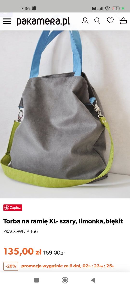 Torba Boho worek A4