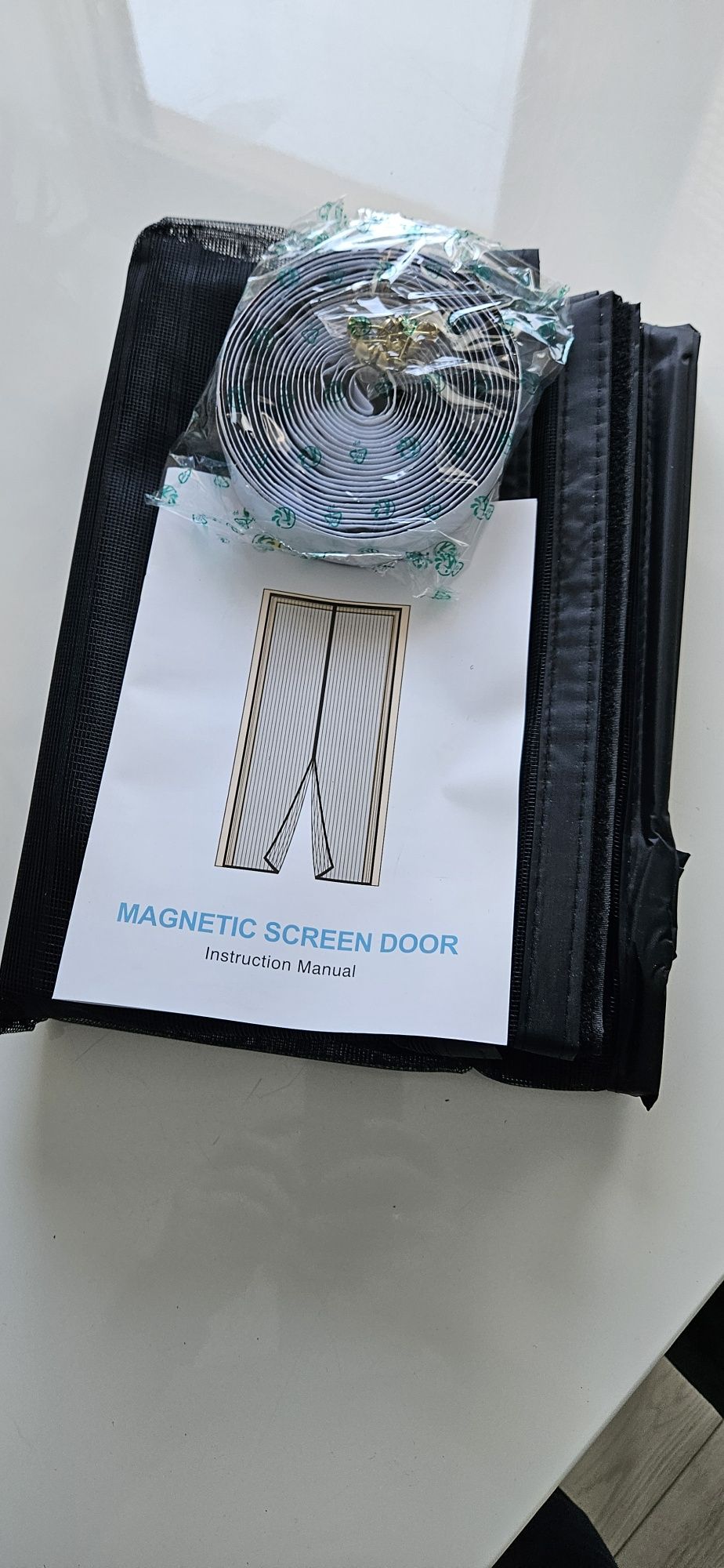 Moskitiera Magnetyczna Na Drzwi 90x210cm PREMIUM solidna MOCNE MAGNESY