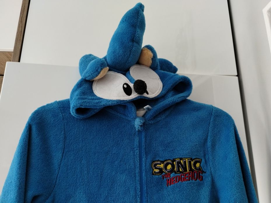 Sonic przebranie,  strój na bal, strój na imprezę, kombinezon 8-10 lat