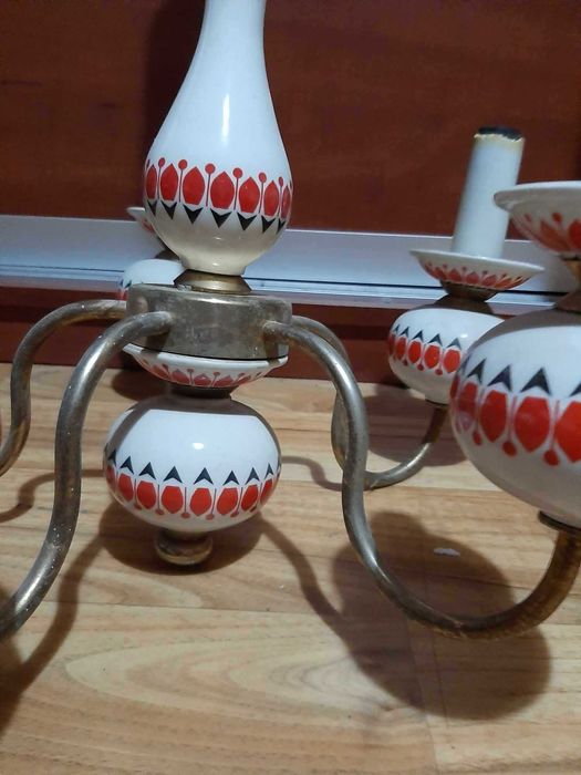 Żyrandol porcelanowy "Pająk"