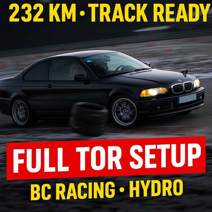 BMW E46 TRACK READY • 232 KM • FULL SETUP • Time Attack / KJS / Tor