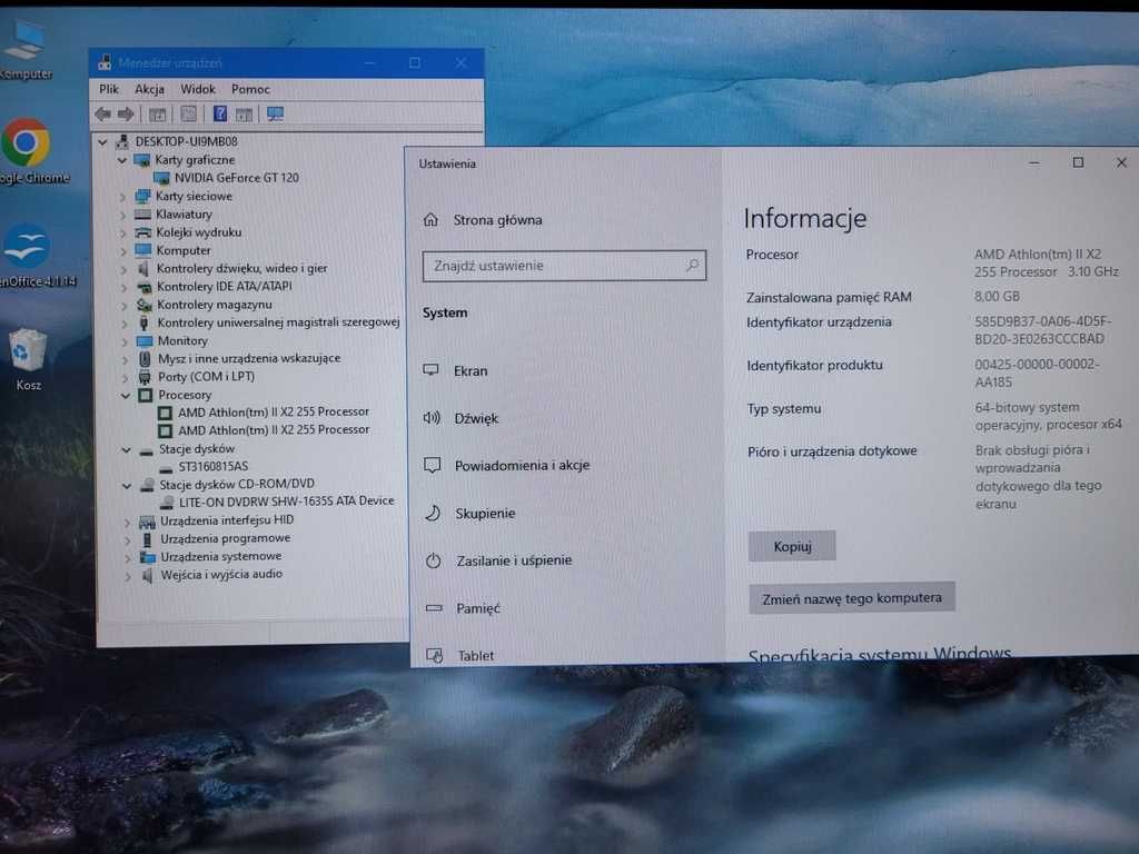 Komputer PC AMD II X2 - GF GT120, 4GB, Win10