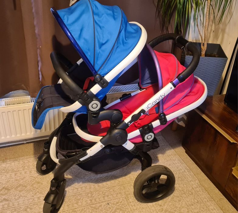 Wózek Icandy Peach Twins Duo Bliźnięta