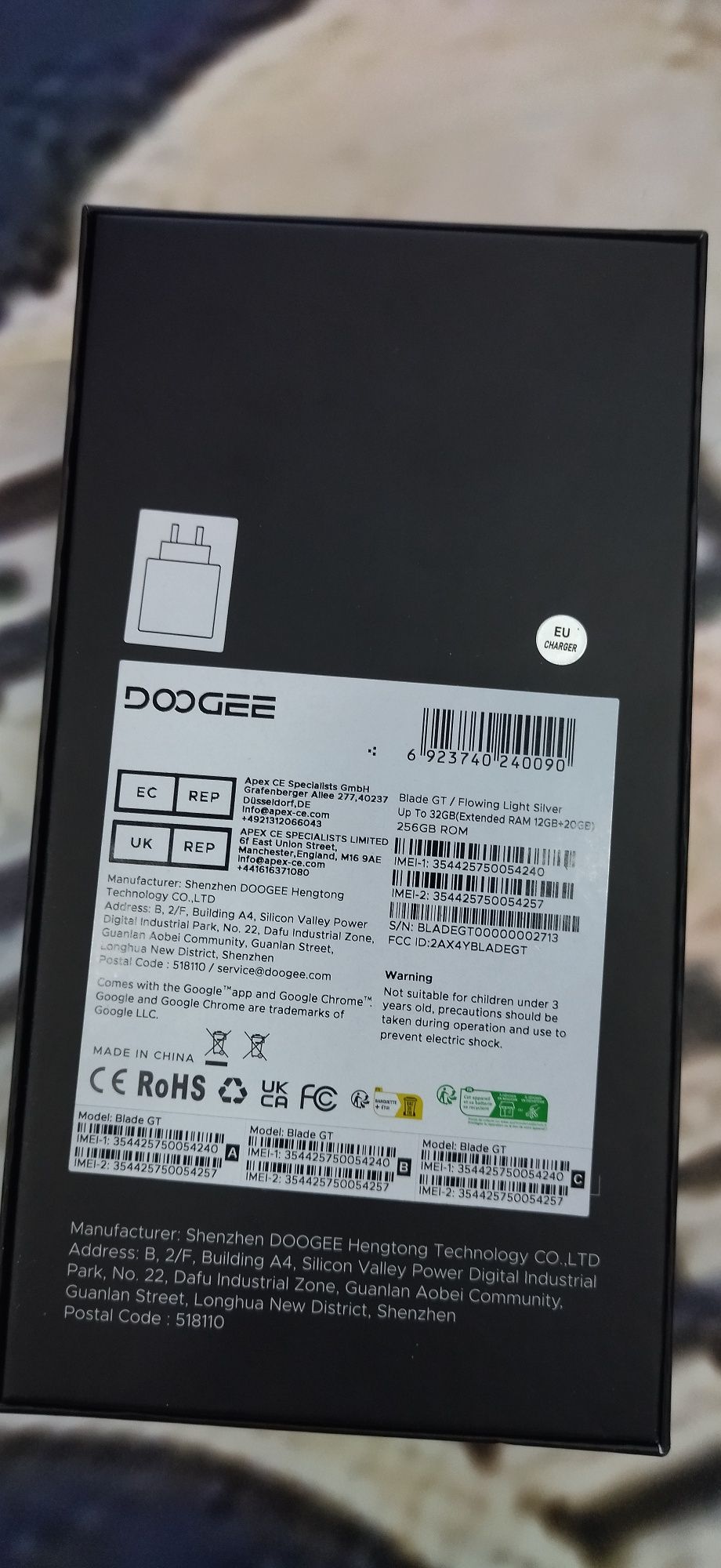 телефон Doogee blade gt 12/256