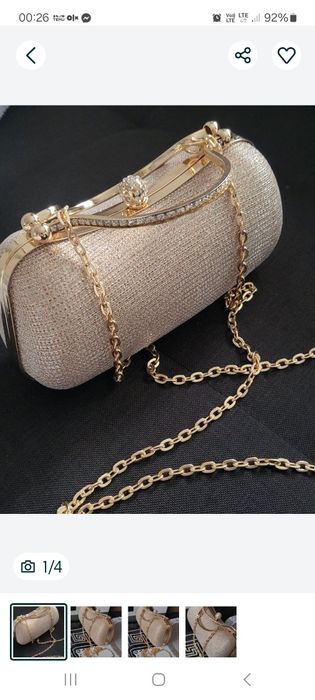 Torebka wizytowa złota