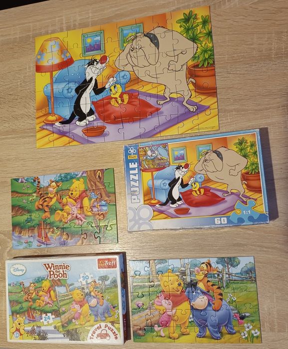 Sprzedam zestaw puzzli postaci z Disney i Harry Potter