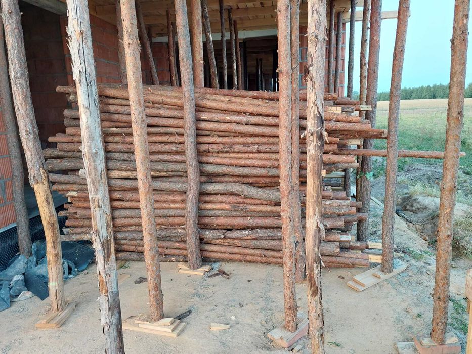 Stemple budowlane drewniane