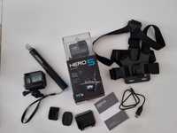 Gopro 5 hero black + akcesoria, stan idealny!