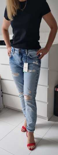Nowe jeansy Pepe Jeans Violet r 28 30 dziury porwane