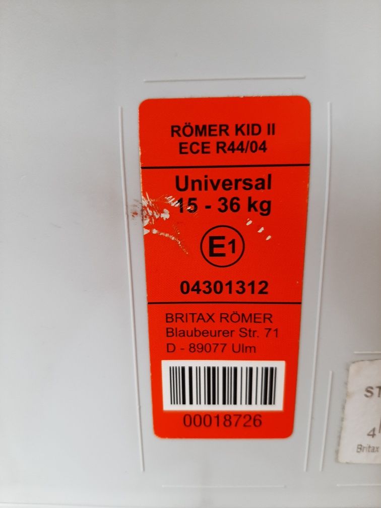 Fotelik Romer Kids II 15-36