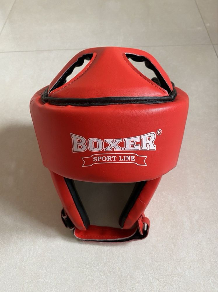 Боксерські рукавички Everlast 8 унцій і шолом BOXER 2030 L(56-59 см)